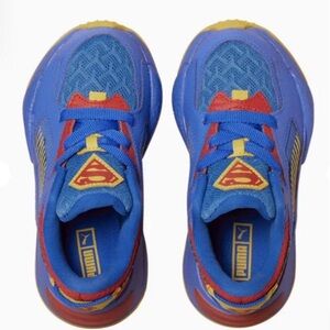 Puma Kids Blue and Red Hero Sneakers 1.5C